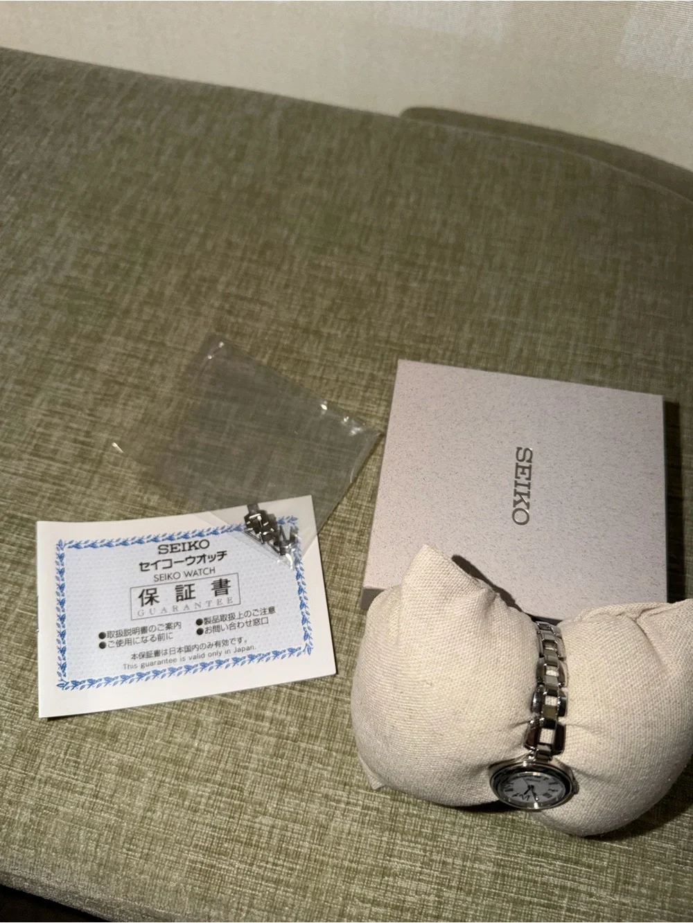 Seiko Classic Women's Silver Link Bracelet Watch - White Dial